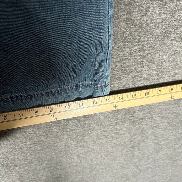 Y2K Baggy Jorts ALAB Mens Deep Pockets Skate Short Embroidered Star Graphic Blue - Picture 7 of 13